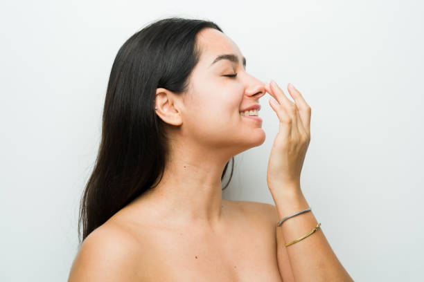 rinoplastia em paciente feliz otorrinolaringologista